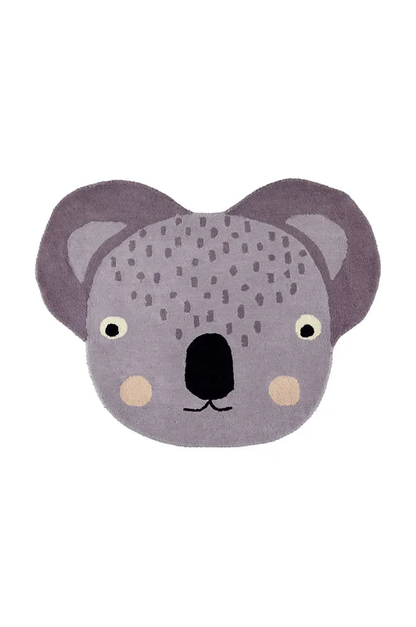 OYOY Вълнен килим Koala 85 x 100 cm