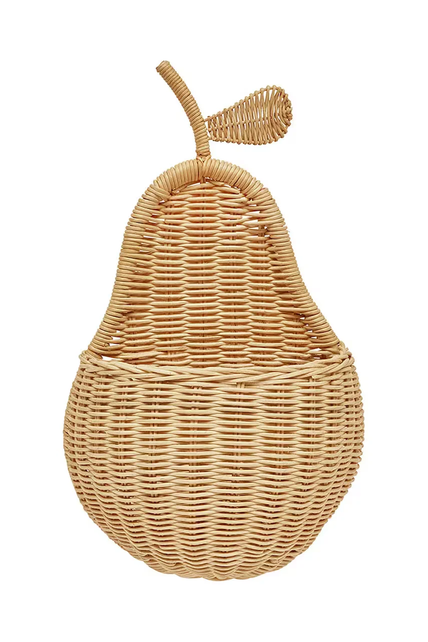 OYOY Wall Basket Pear