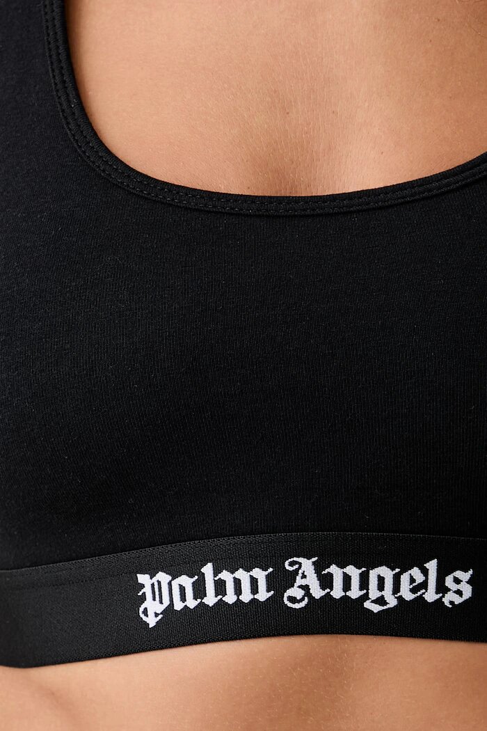 Palm Angels сутиен от памук с еластан черен PLA1UWTP04SI