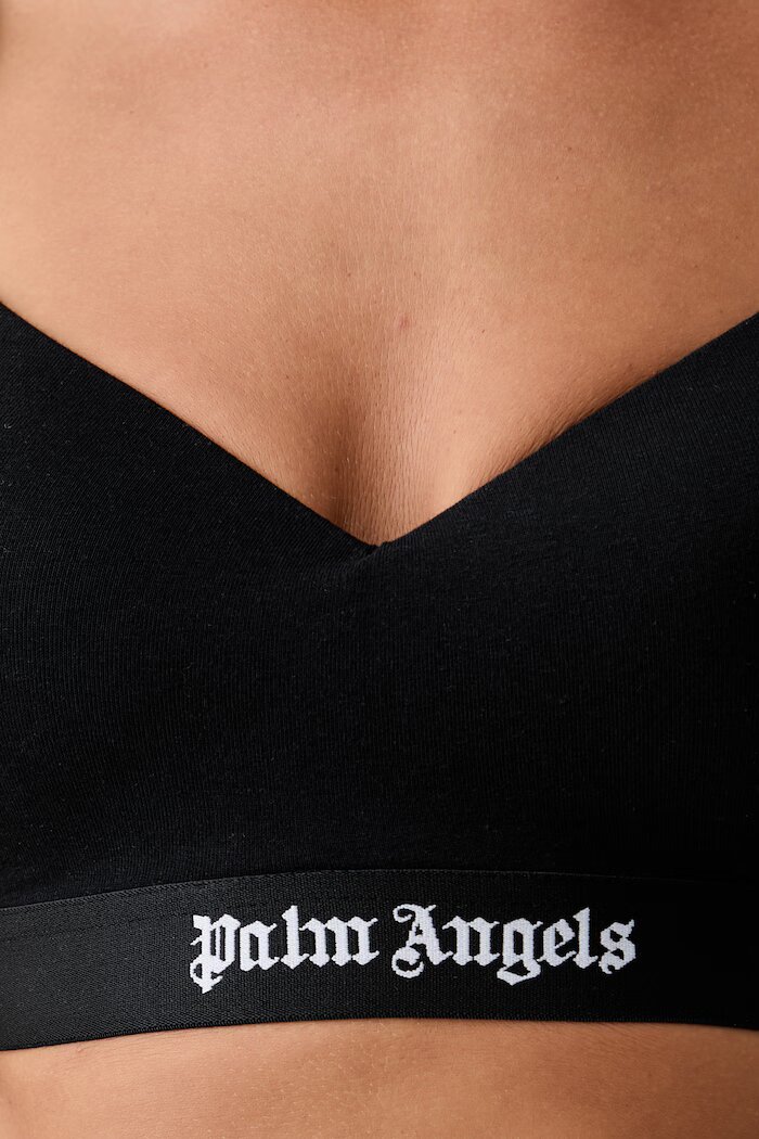 Palm Angels сутиен с памук черен PLA1UWTP03SI