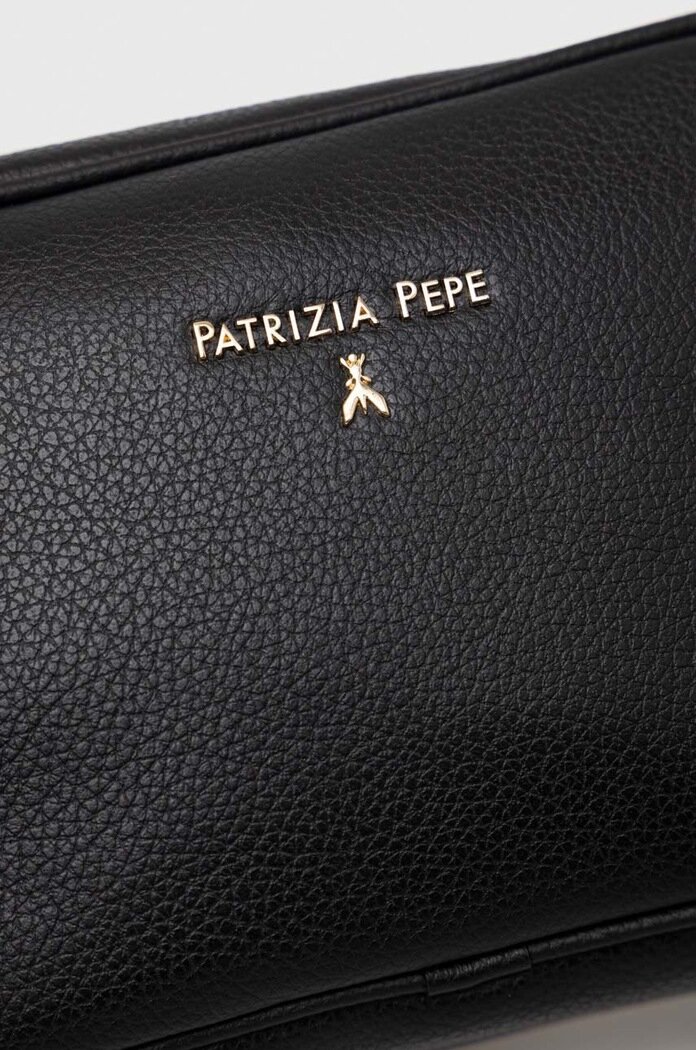 Patrizia Pepe Кожена чанта в черно CB0071 L001