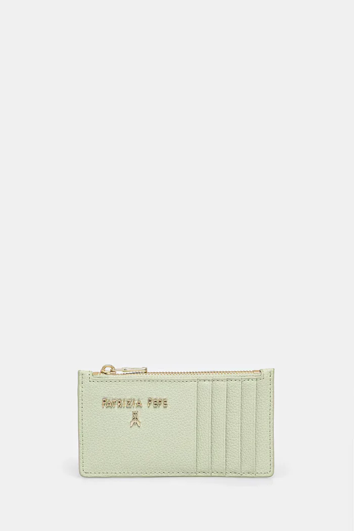 Patrizia Pepe портфейл дамски от кожа зелен CQ9105 L001