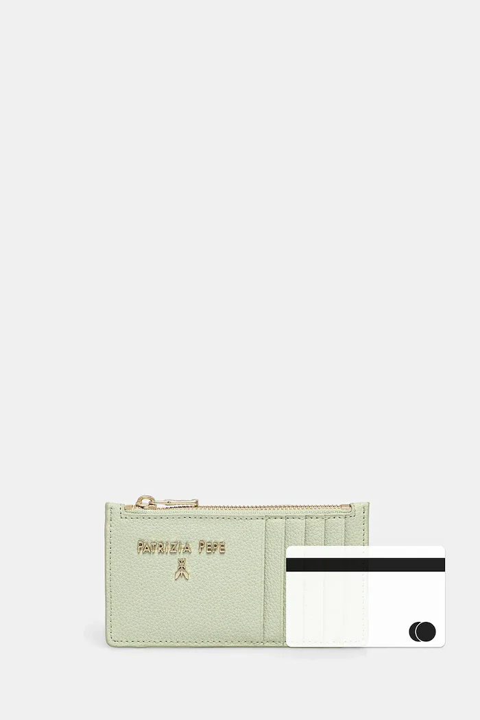 Patrizia Pepe портфейл дамски от кожа зелен CQ9105 L001