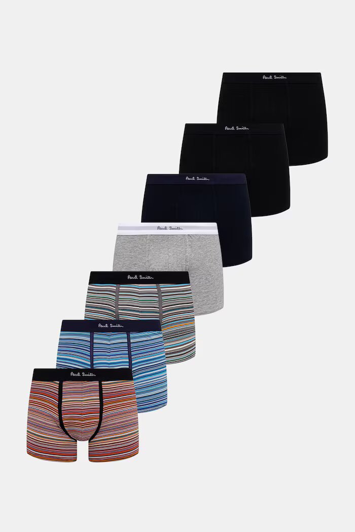 Paul Smith боксерки мъжки памучни 7 PACK MIX SIGN комплект 7 броя многоцветни M1A.914.M7PK2
