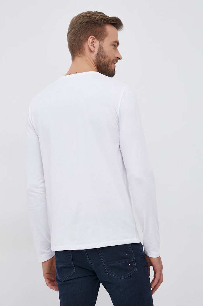 Pepe Jeans Блуза с дълги ръкави Original Basic 2 в бяло с изчистен дизайн