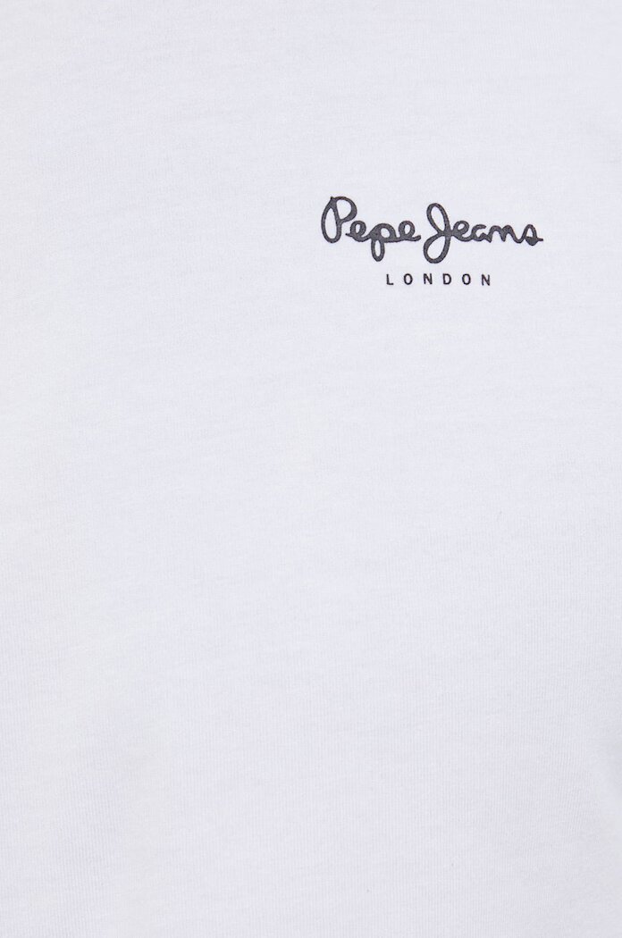 Pepe Jeans Блуза с дълги ръкави Original Basic 2 в бяло с изчистен дизайн