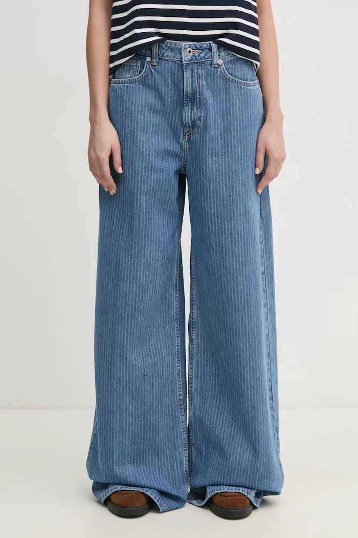 Pepe Jeans Дънки WIDE LEG JEANS UHW JAIMY в синьо PL204740ID1