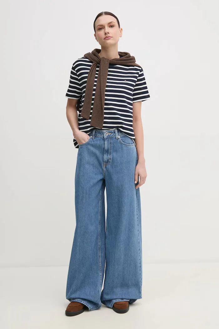 Pepe Jeans Дънки WIDE LEG JEANS UHW JAIMY в синьо PL204740ID1