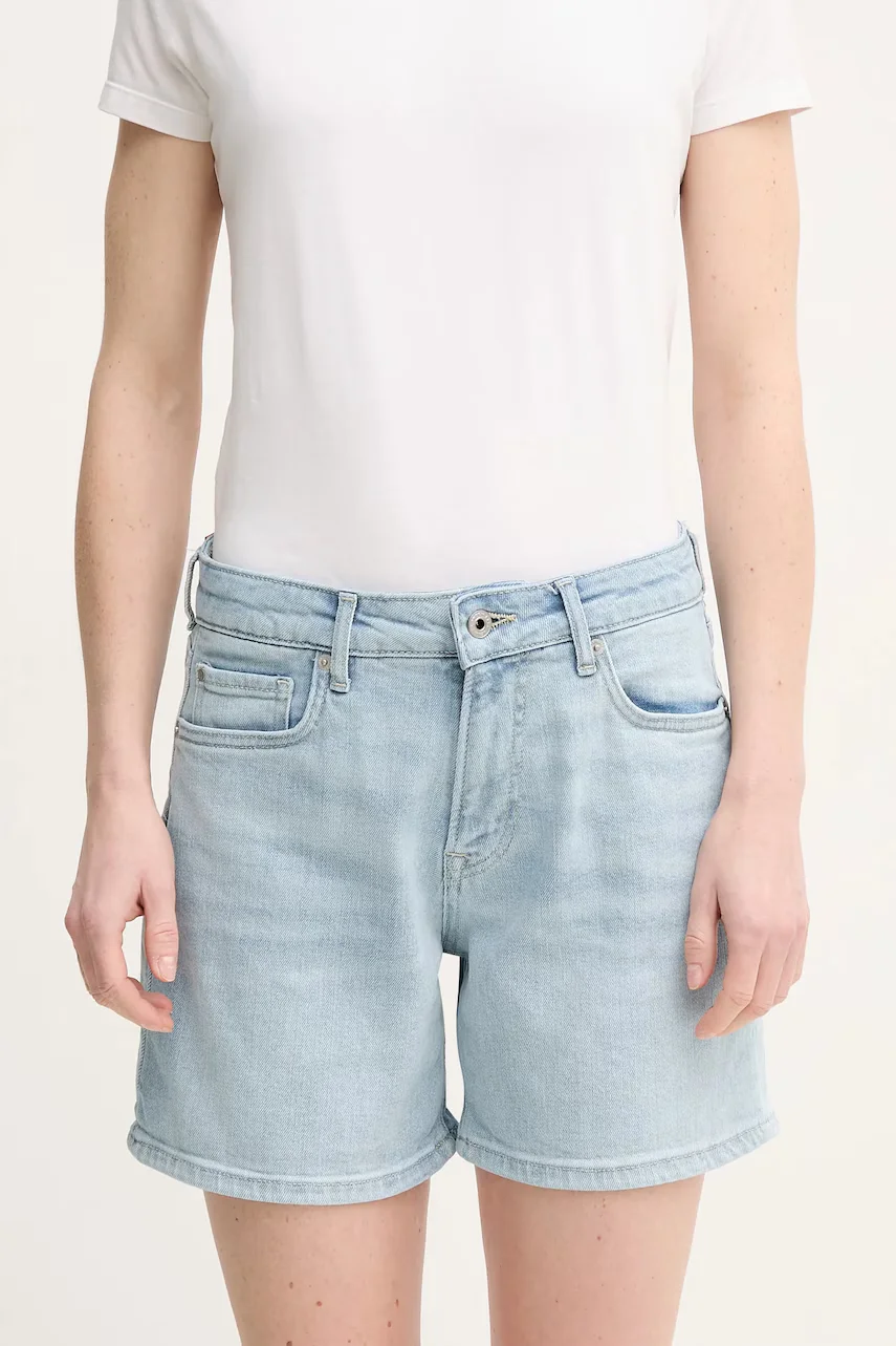 Pepe Jeans Дънков къс панталон FITTED SHORT HW MARY