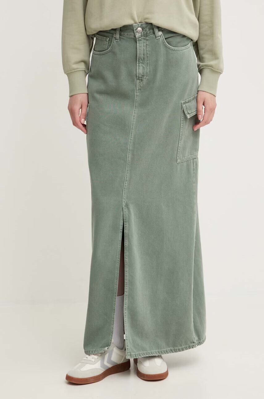 Pepe Jeans Дънкова пола MAXI SKIRT HW CLR