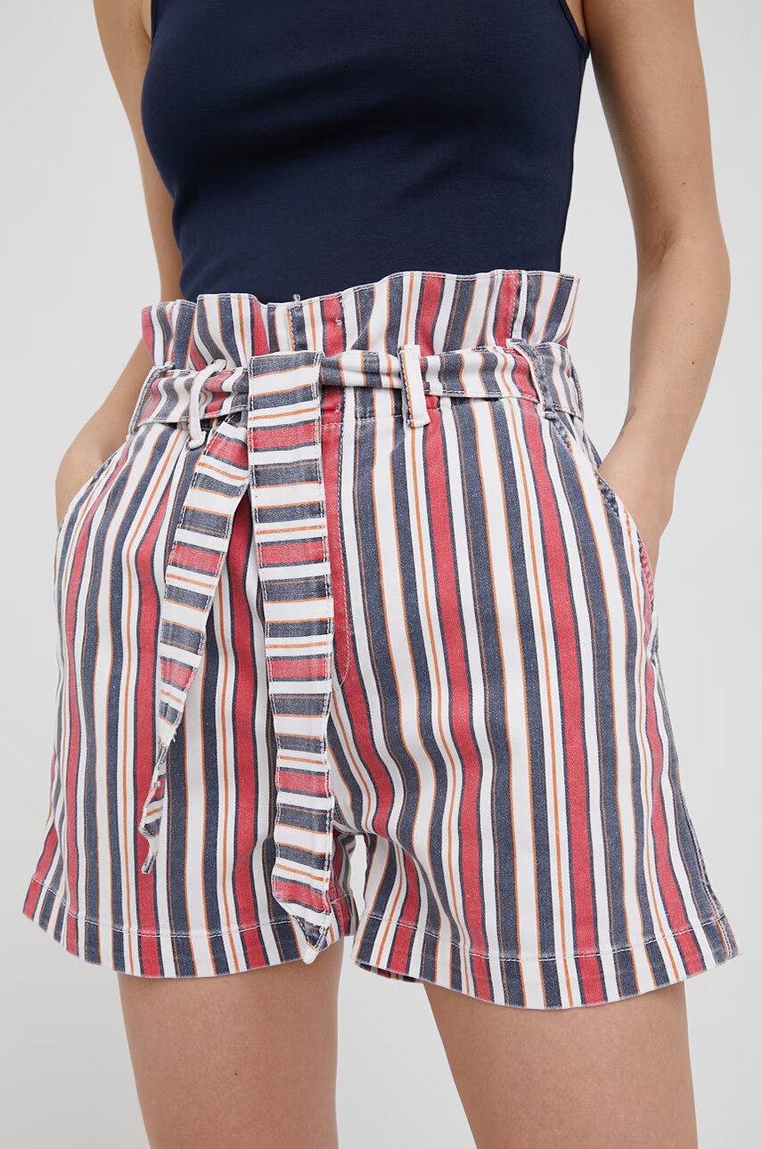Pepe Jeans Дънкови къси панталони Phoebe Stripe