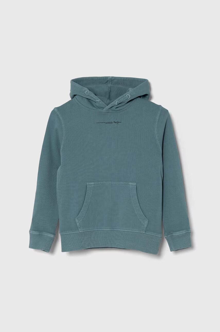Pepe Jeans Детски памучен суичър NEW DAVIDE HOODIE