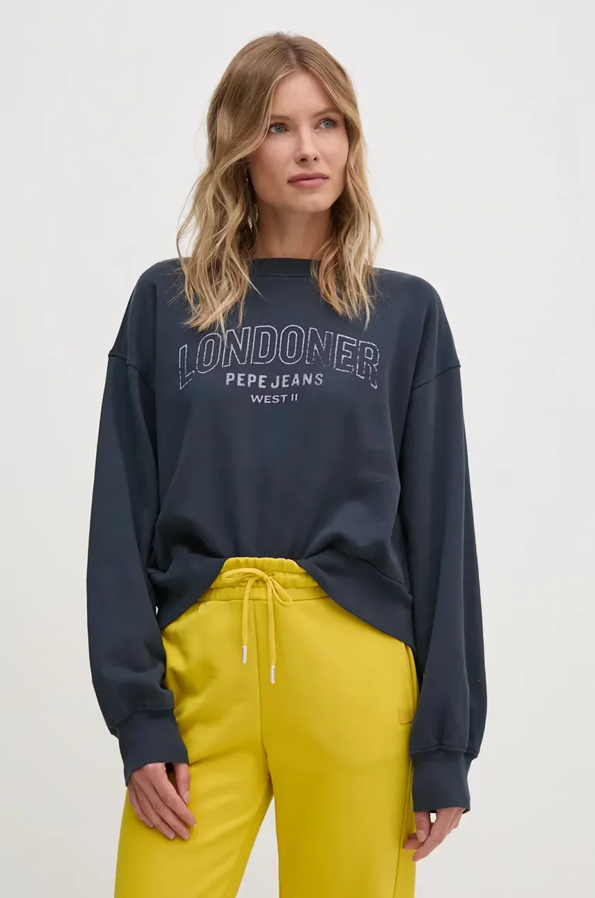Pepe Jeans Памучен суичър FIORELINA