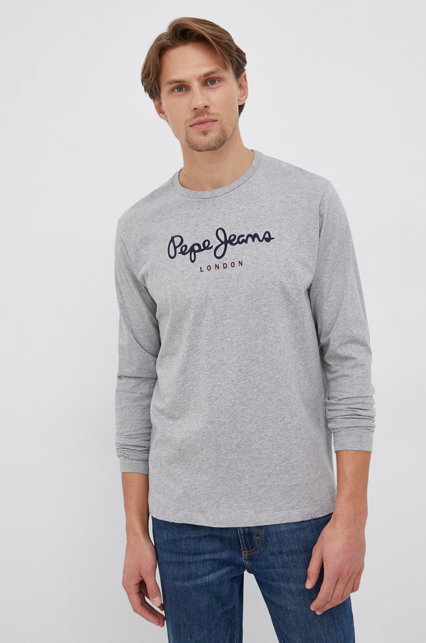 Pepe Jeans Памучна блуза с дълги ръкави Eggo