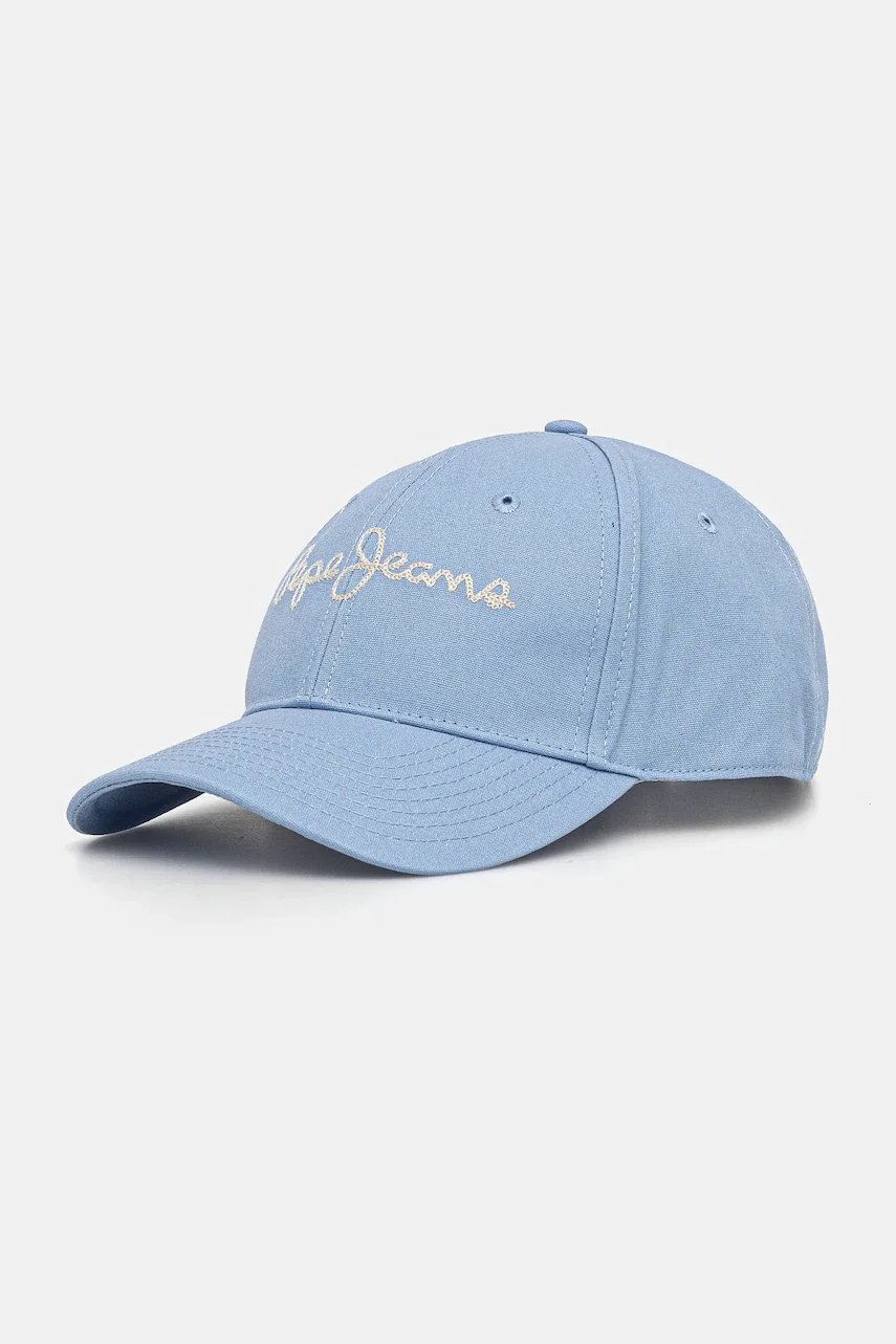 Pepe Jeans Памучна шапка с козирка MALLON CAP