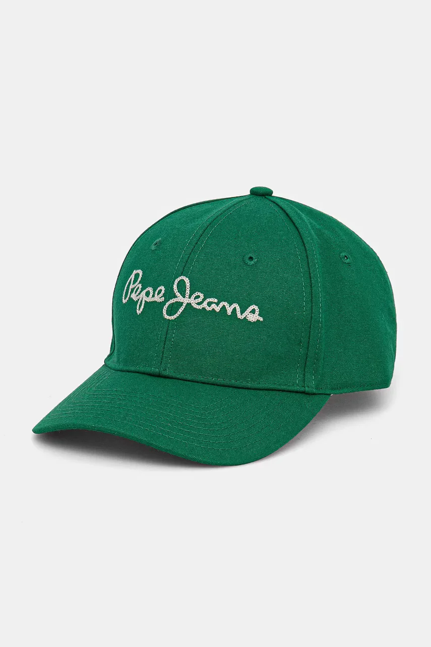 Pepe Jeans Памучна шапка с козирка MALLON CAP