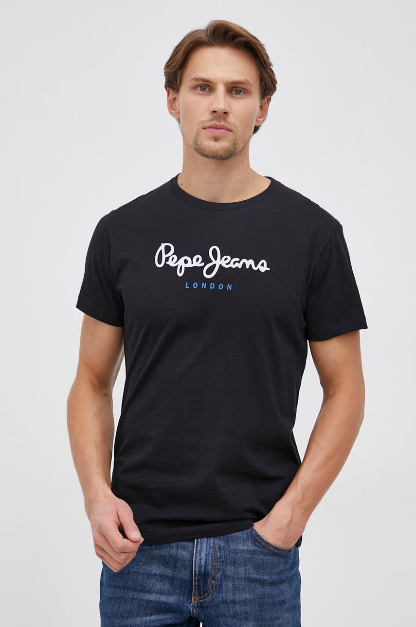 Pepe Jeans Памучна тениска Eggo N