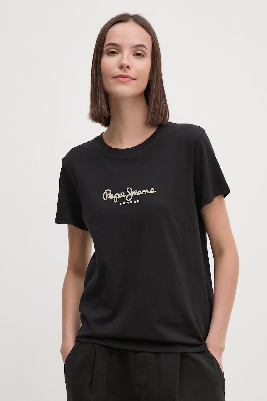 Pepe Jeans Памучна тениска FIORE