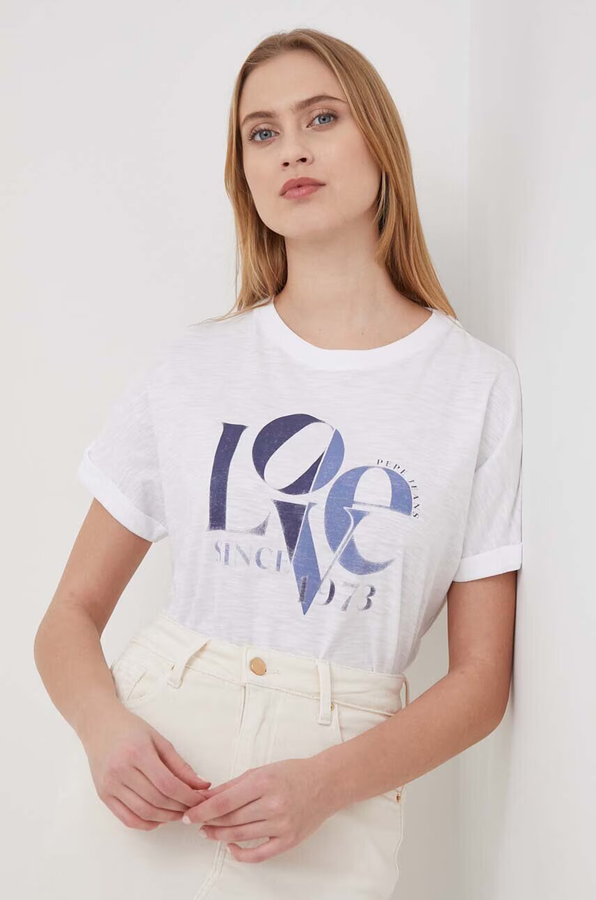 Pepe Jeans Памучна тениска JAX
