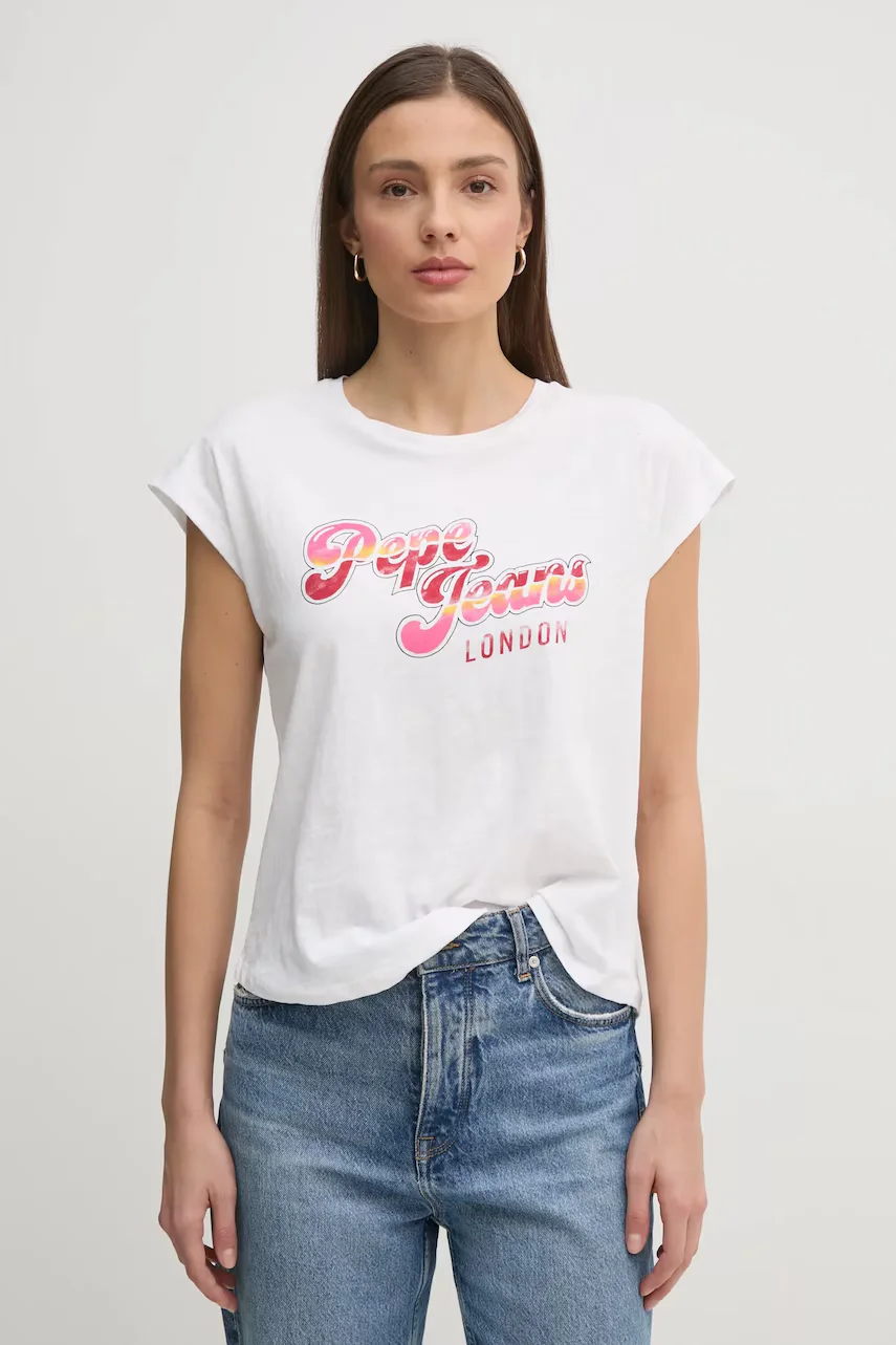 Pepe Jeans Памучна тениска ROSALIE