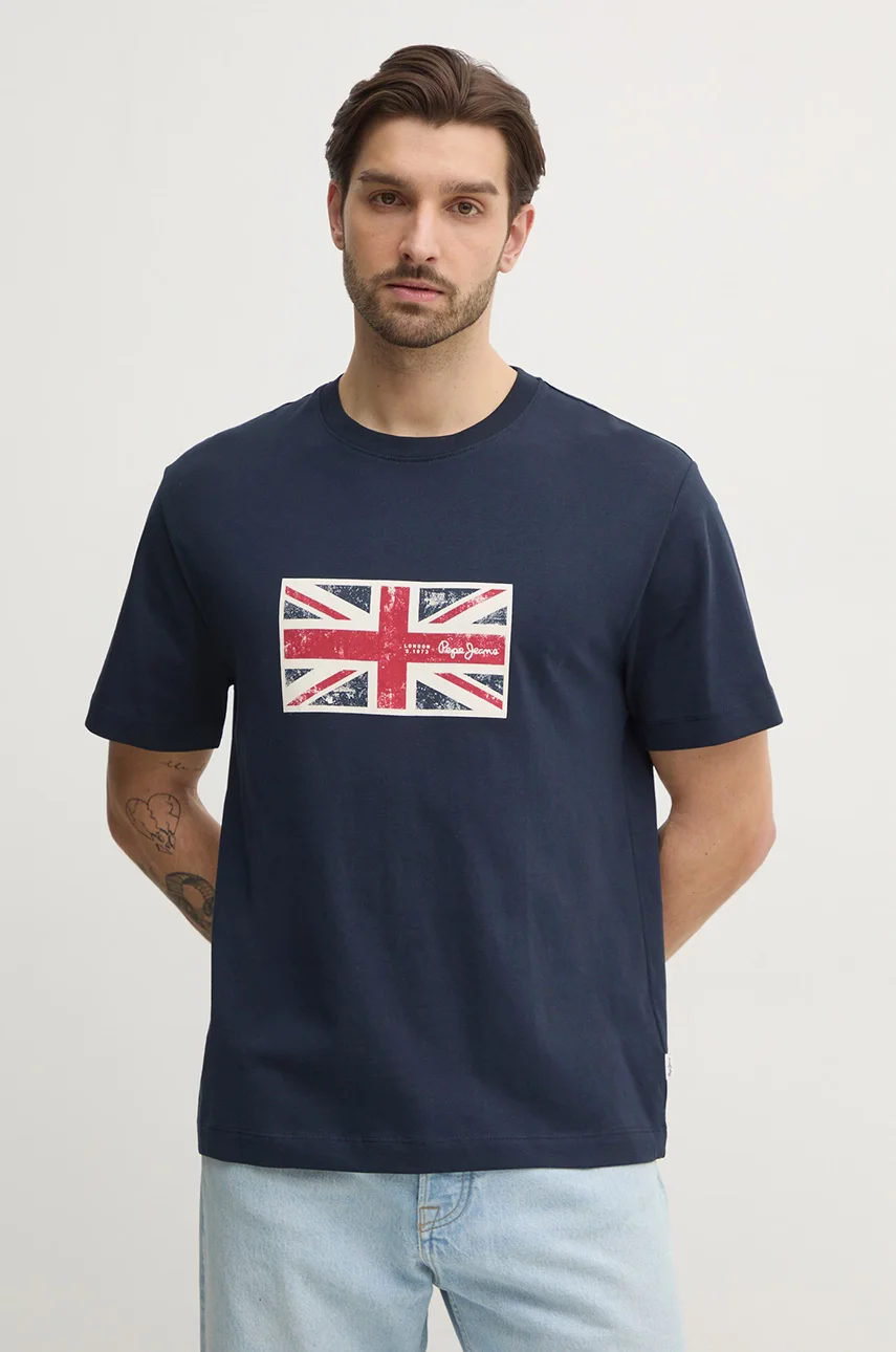 Pepe Jeans Памучна тениска UNION TEE