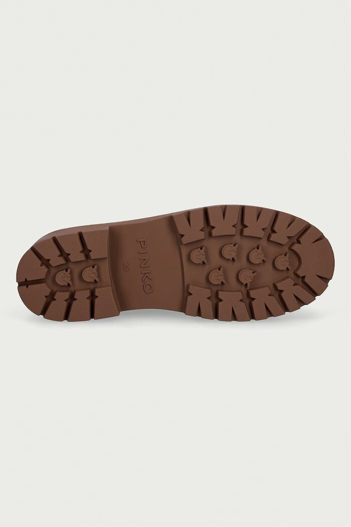 Pinko мокасини дамски от велур Margaret 02 кафяви SD0563P055GU8