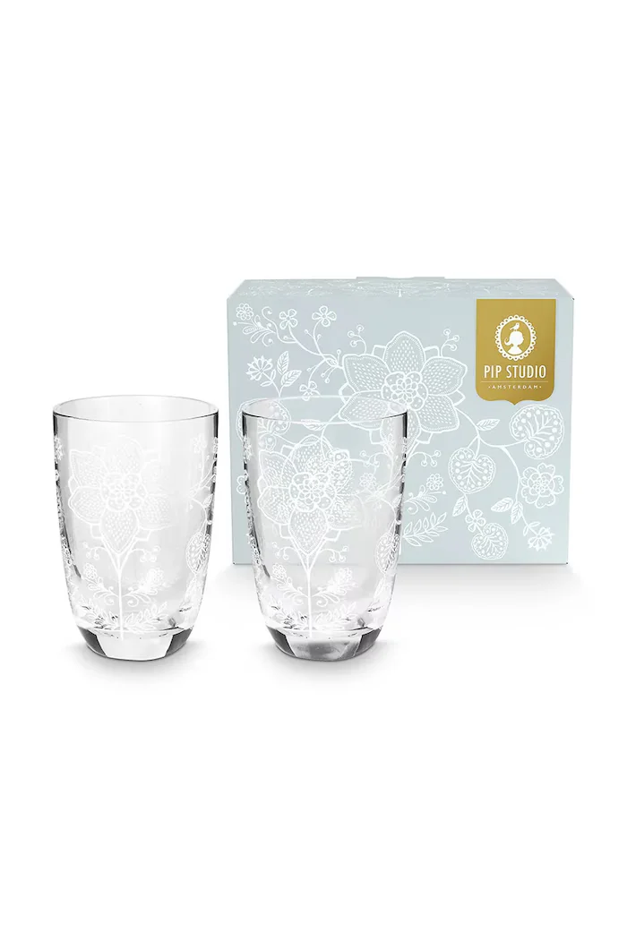 Pip Studio Чаша 400 ml (2 броя) в прозрачен цвят