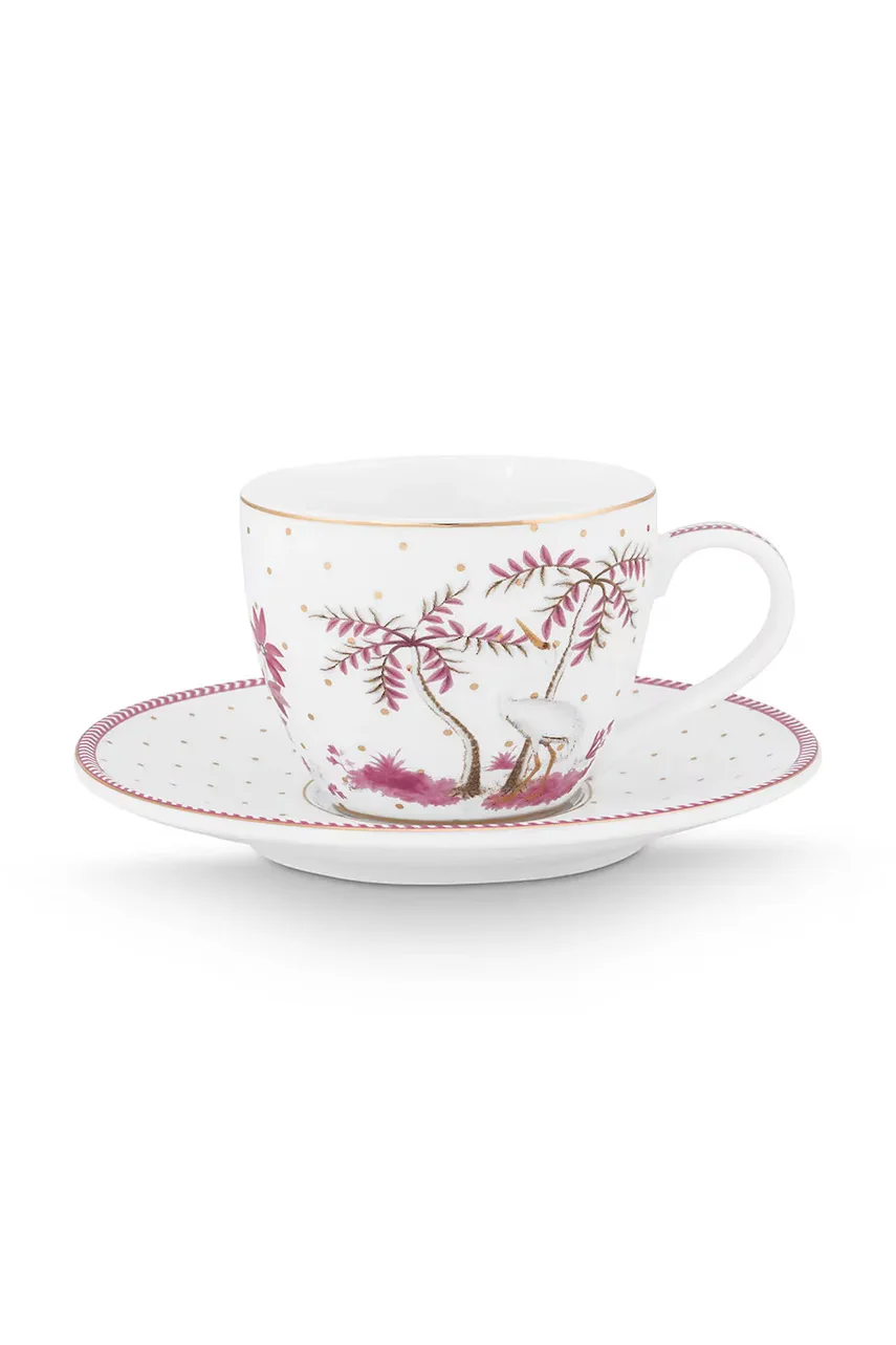 Pip Studio Чаша и чинийка Jolie Dot 120 ml
