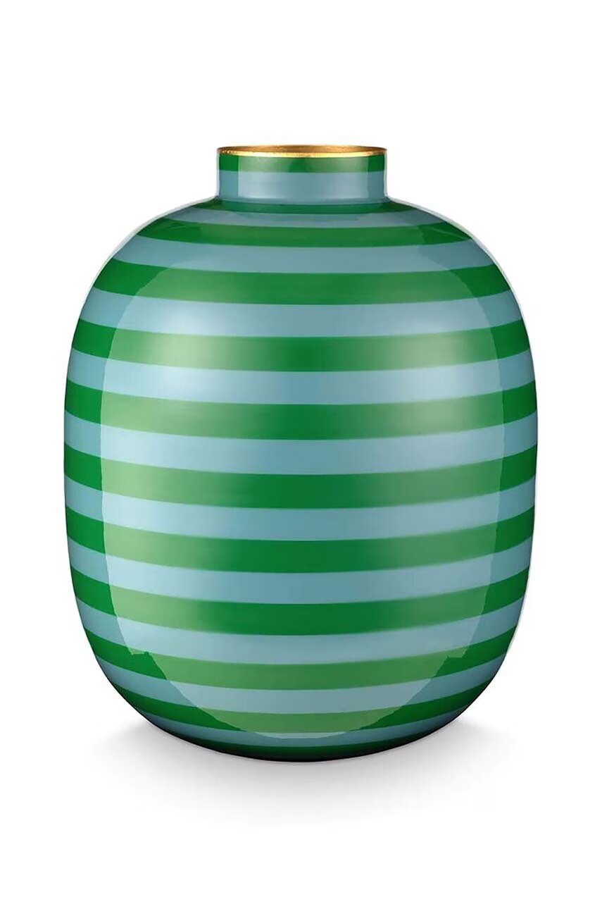 Pip Studio Декоративна ваза Stripes Green
