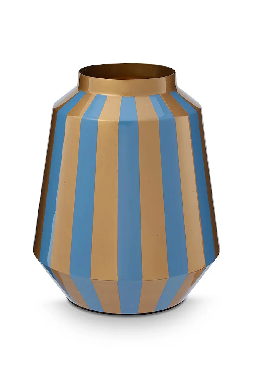Pip Studio Декоративна ваза Stripes Light Blue 24 x 29 cm
