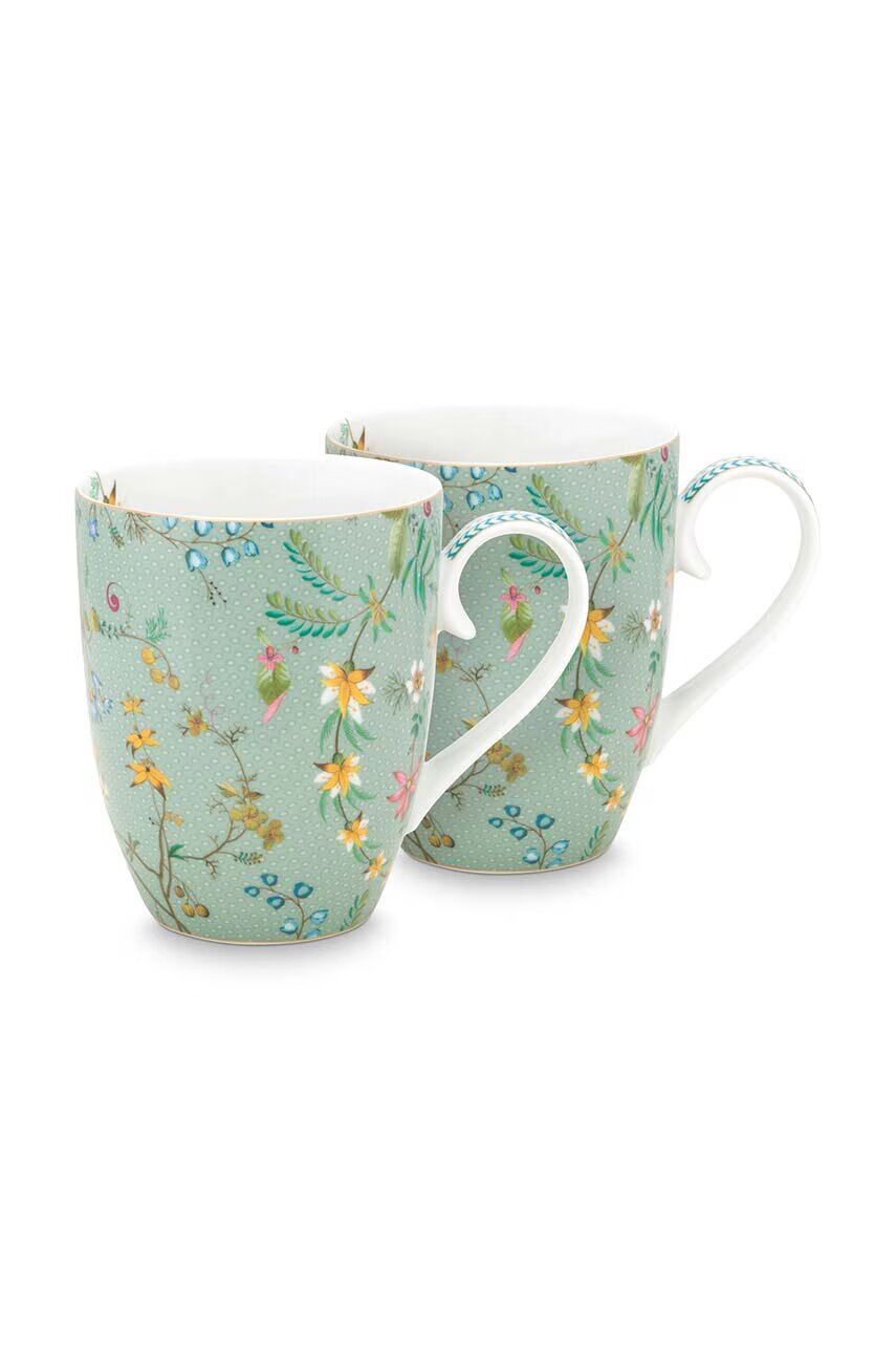 Pip Studio Комплект чаши Jolie Flowers 350 ml (2 броя)