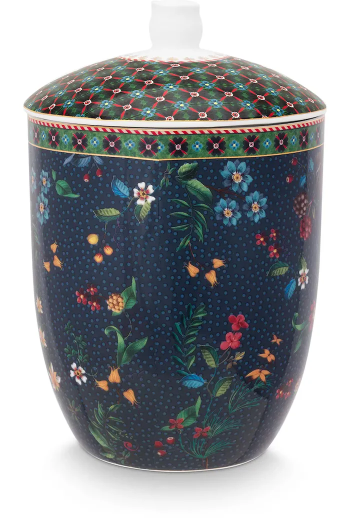 Pip Studio Кутия с капак Berry Blues 15 L