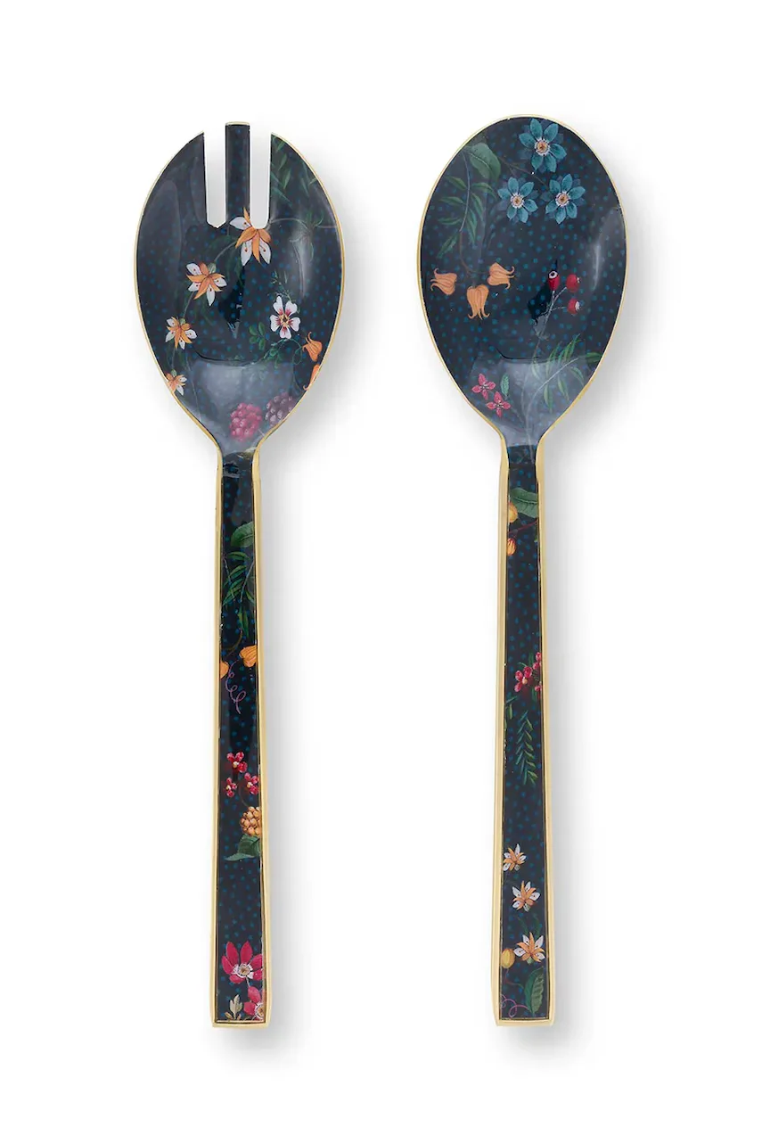 Pip Studio Салатни лъжици Enamelled Berry Blues