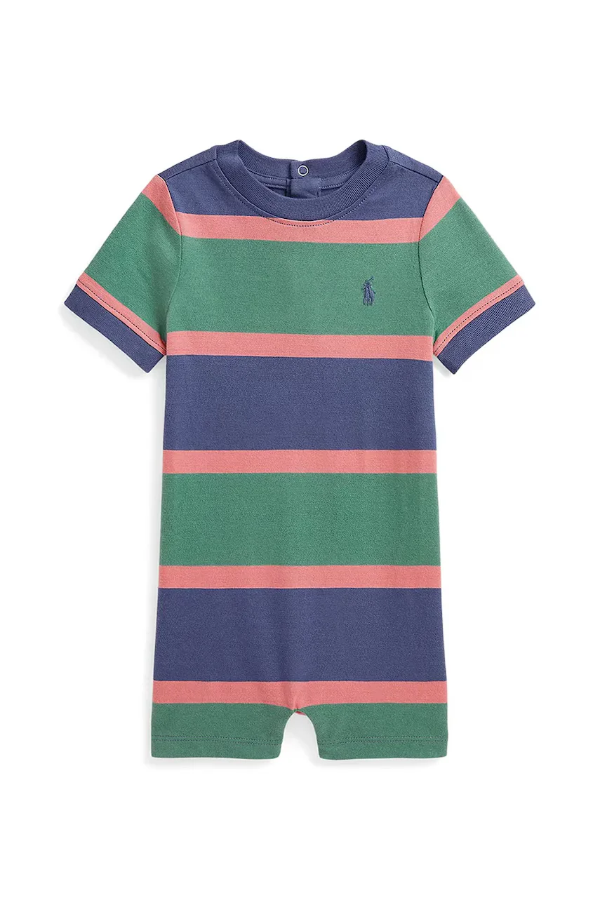 Polo Ralph Lauren Бебешки памучен къс гащеризон