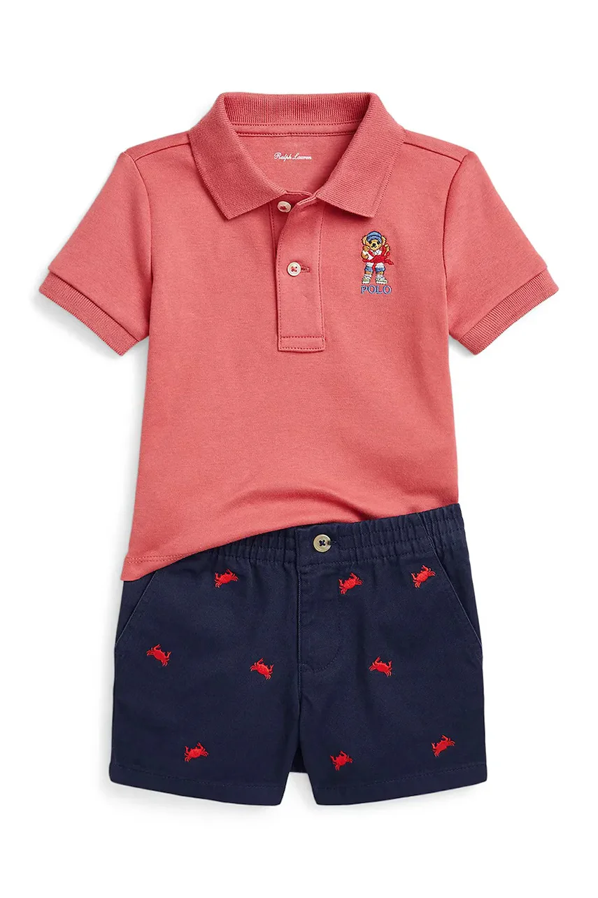 Polo Ralph Lauren Бебешки памучен комплект