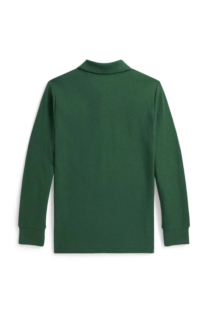 Polo Ralph Lauren блуза с дълги ръкави за деца от памук зелена 323703634502