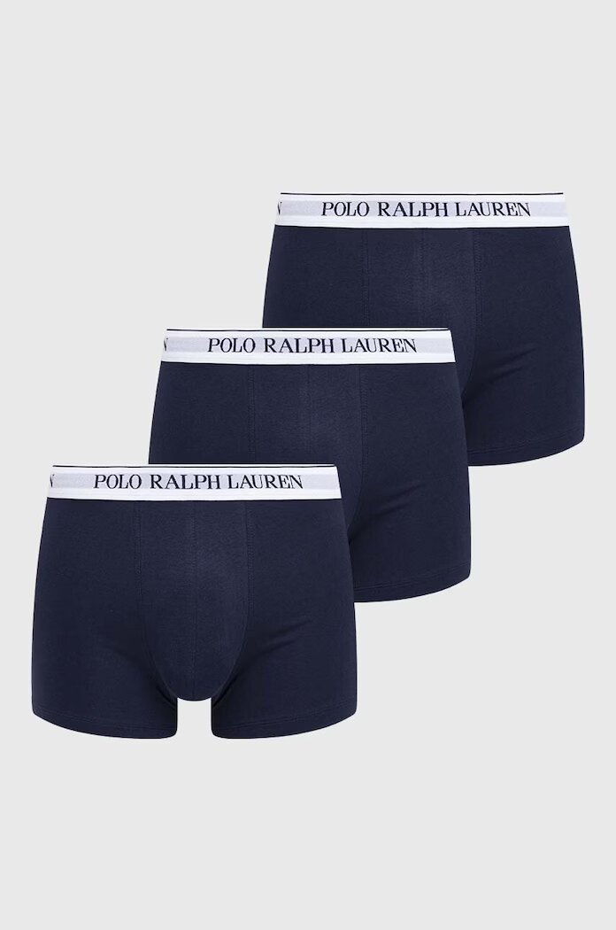 Polo Ralph Lauren боксерки мъжки от памук с еластан 3 броя тъмносини 714830299