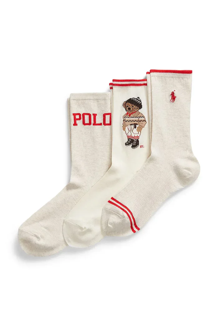 Polo Ralph Lauren Чорапи (3 чифта) в бежово 455982964