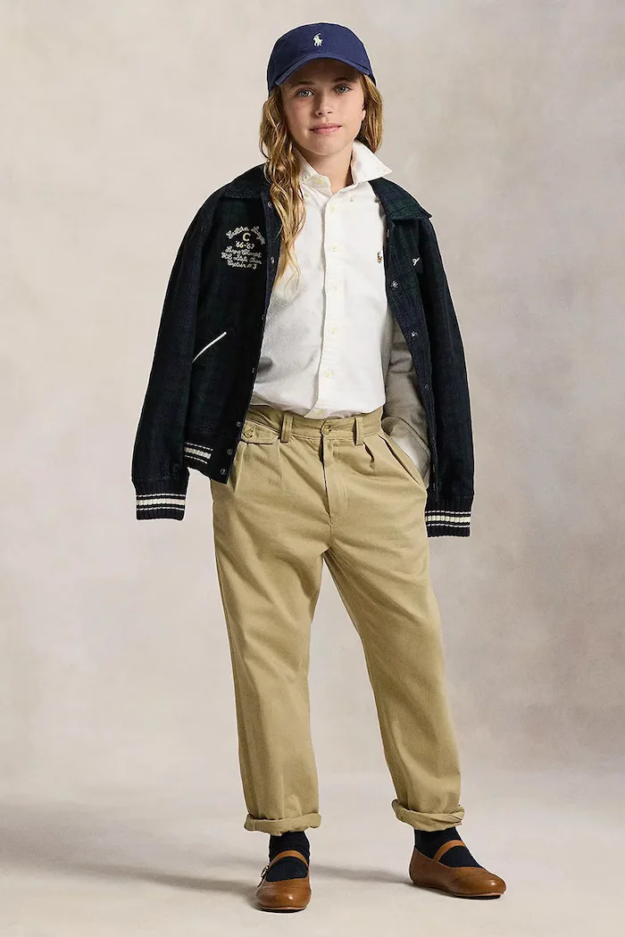 Polo Ralph Lauren Детска памучна риза в бяло 313929954004