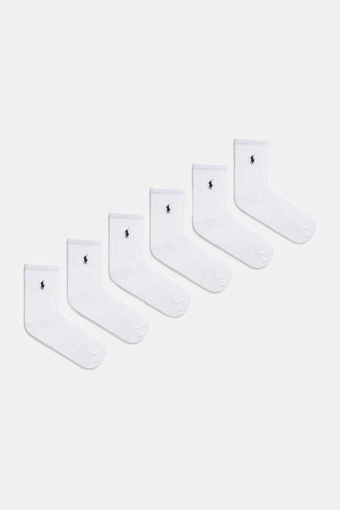 Polo Ralph Lauren Детски чорапи (6 чифта) в бяло 444974056001