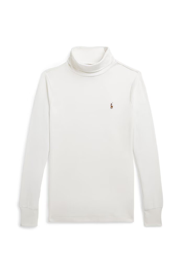 Polo Ralph Lauren Детски памучен суичър в бяло с изчистен дизайн 323952435003