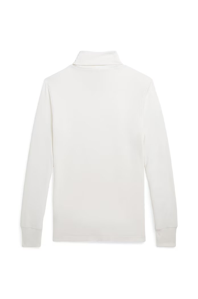 Polo Ralph Lauren Детски памучен суичър в бяло с изчистен дизайн 323952435003