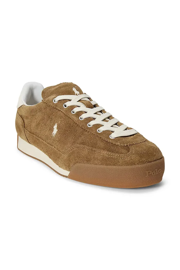Polo Ralph Lauren Hester Pp маратонки дамски от велур кафяви 804P18219002
