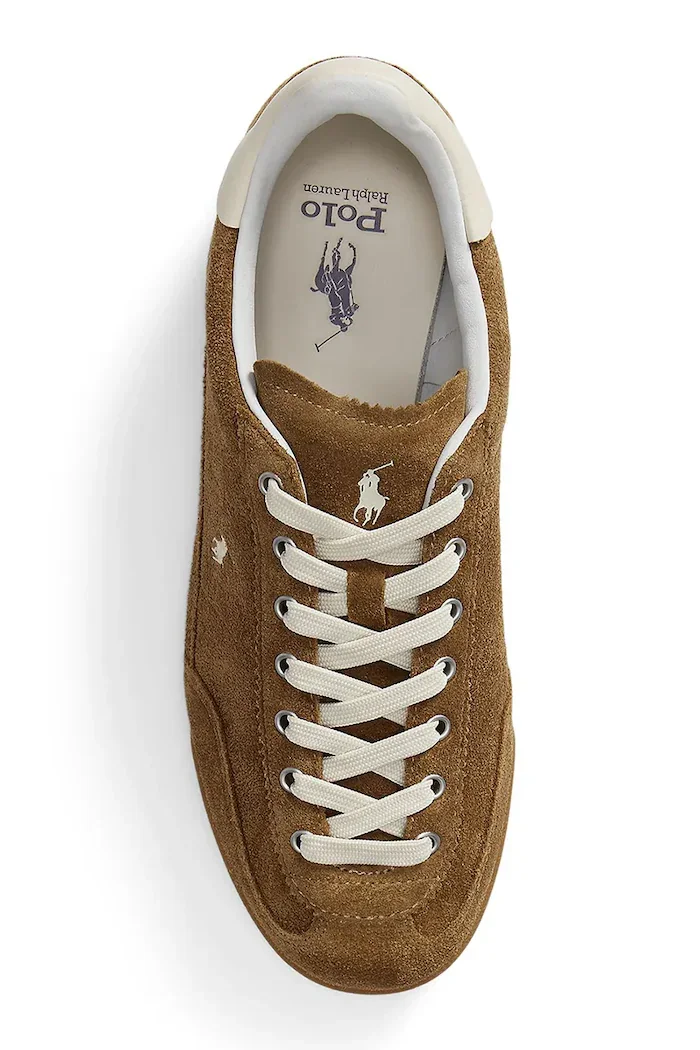 Polo Ralph Lauren Hester Pp маратонки дамски от велур кафяви 804P18219002