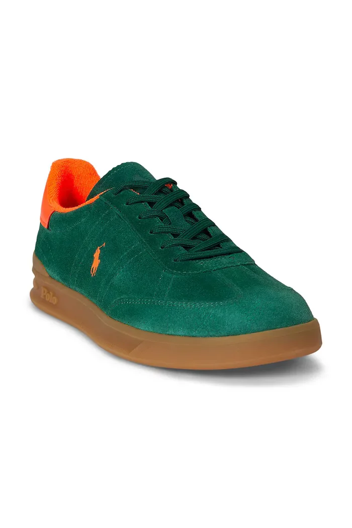 Polo Ralph Lauren Hrt Aera Pp маратонки от кожа зелени 809P06951003