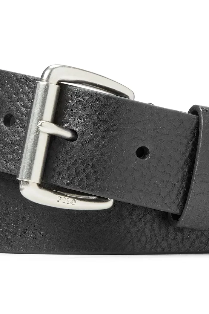Polo Ralph Lauren колан мъжки от кожа черен