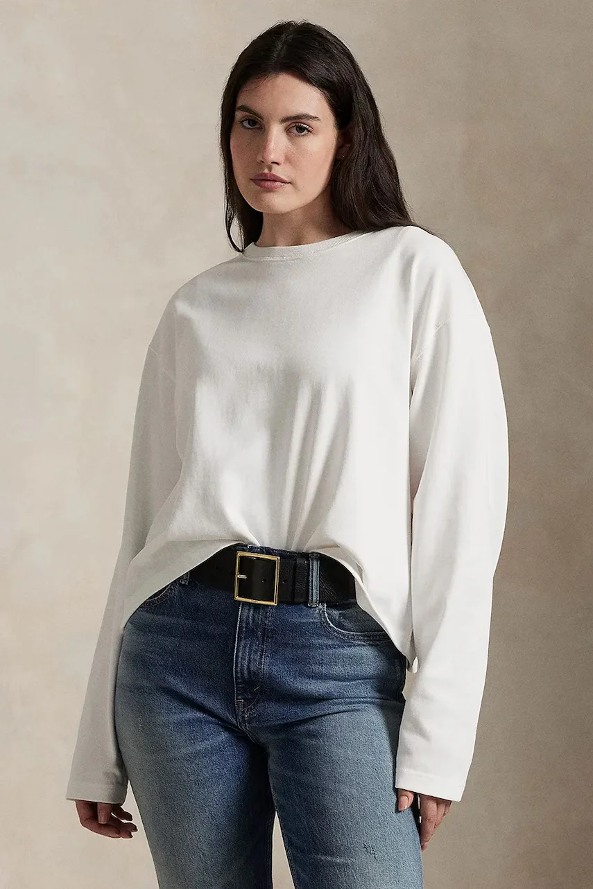 Polo Ralph Lauren Памучна блуза с дълги ръкави
