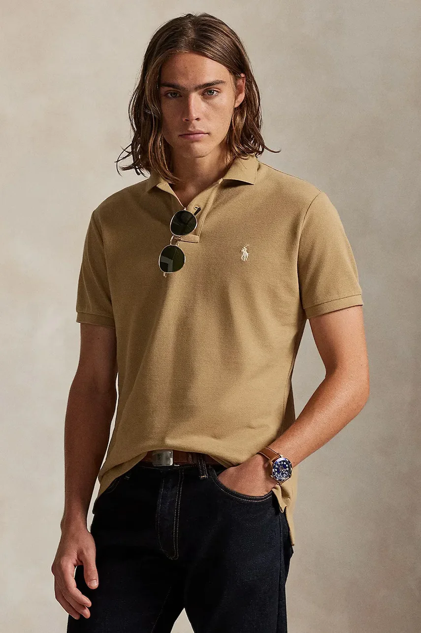 Polo Ralph Lauren Памучна тениска с яка