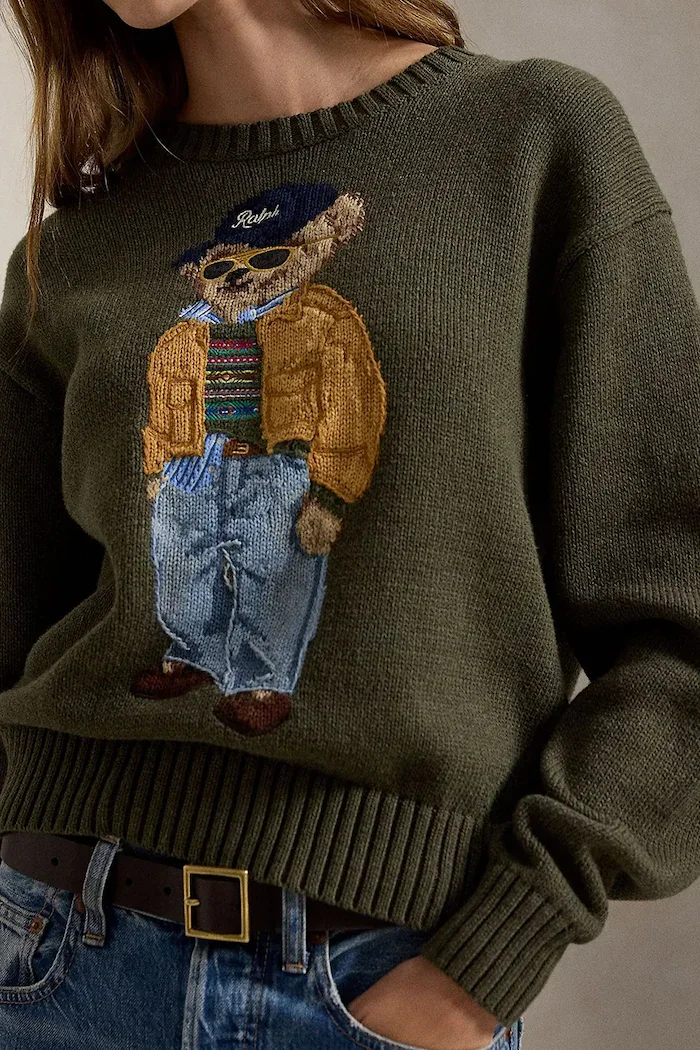 Polo Ralph Lauren пуловер дамски от памук зелен 211B17762