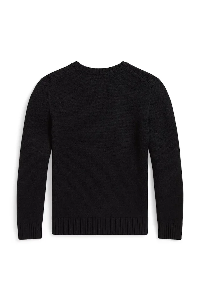 Polo Ralph Lauren пуловер за деца от памук черен 323B29194001